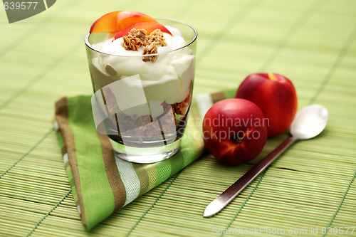 Image of yogurt with muesli and fruit