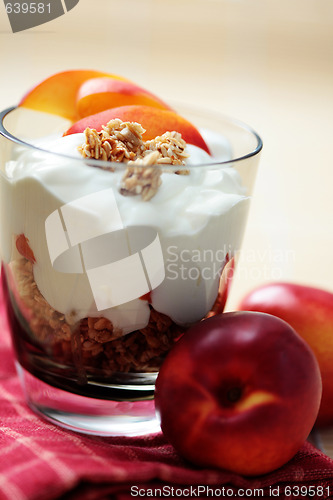 Image of yogurt with muesli and fruit