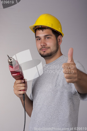 Image of Worker with thumb up