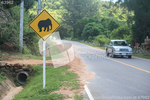 Image of Warning for elephants