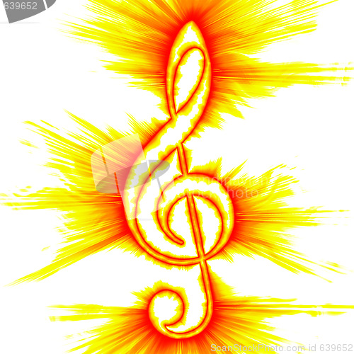 Image of Abstract Treble Clef