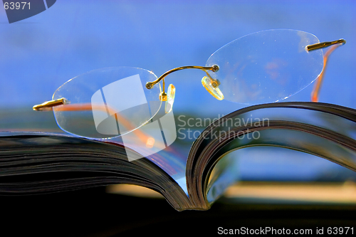 Image of Glasses on the magazine - Abstract
