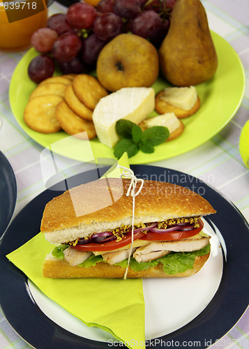 Image of Salad Roll And Fruit