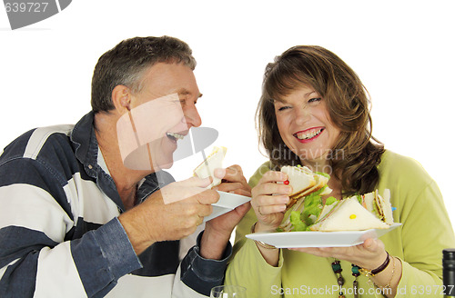 Image of Couple Enjoying Lunch