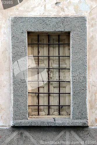 Image of Old Unoccupied House Window in Candarli, Turkey