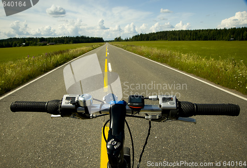 Image of Bicycle and road