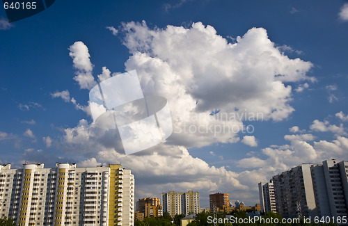 Image of Clouds over sity