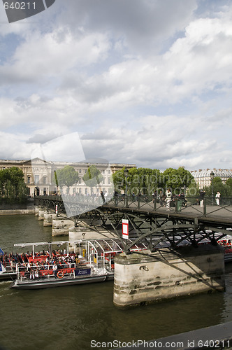 Image of editorial pont de arts bridge paris france