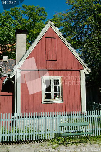 Image of Old, red house
