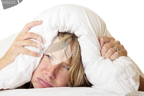 Image of Woman trying to sleep