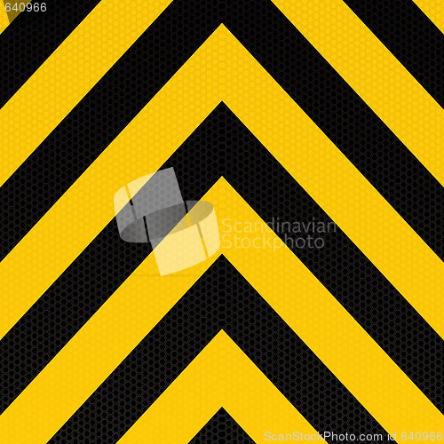 Image of arrow warning stripe