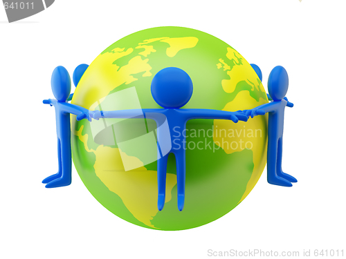 Image of People near the earth