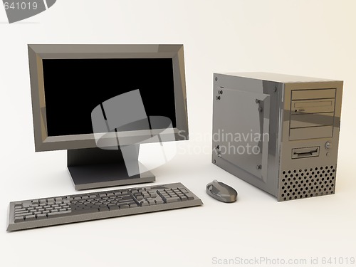 Image of Black computer