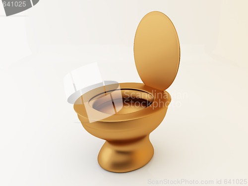 Image of Gold toilet