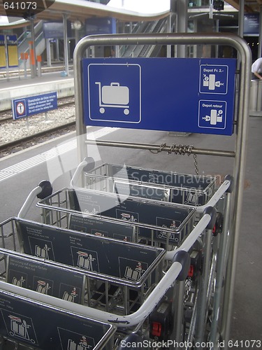 Image of Luggage trolleys