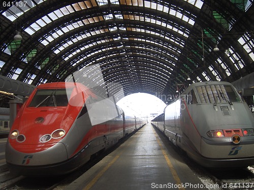 Image of Italian high-speed trains