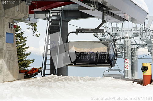 Image of Chair lift cabin