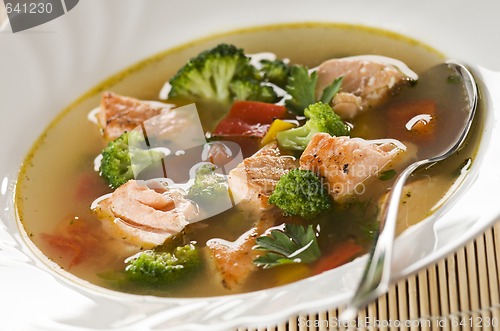 Image of Salmon soup