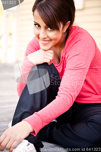 Image of Beautiful sporty woman