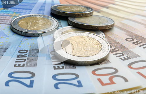 Image of Euro banknotes