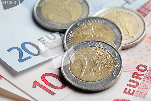 Image of Euro banknotes