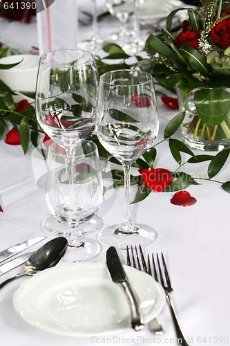 Image of table in a restaurant