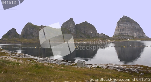 Image of Montain in the sea