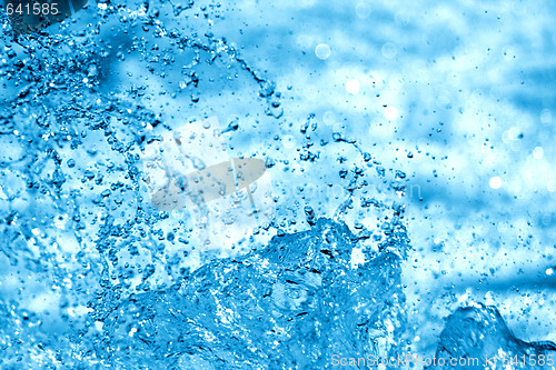 Image of blue water background