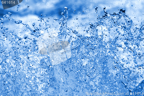 Image of blue water background