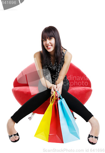 Image of Resting shopper