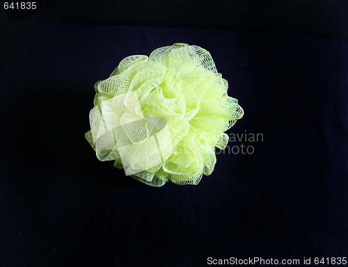 Image of Yellow sponge for spa bath