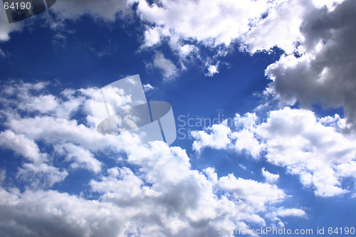 Image of blue sky and clouds