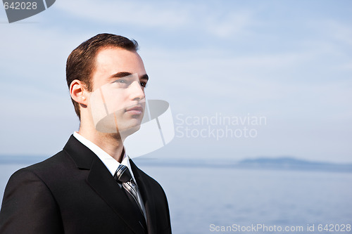 Image of Caucasian businessman