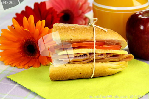 Image of Ham Tomato And Cheese Roll