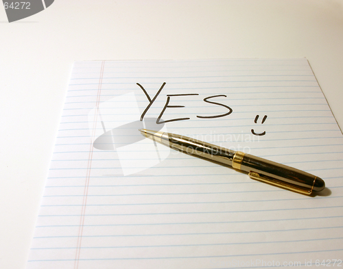 Image of YES - Notepad & Pen