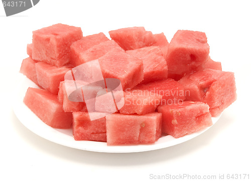 Image of watermelon cubes