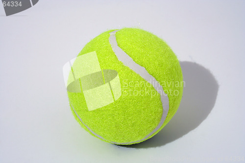 Image of Tennis ball on white background