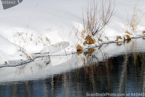 Image of Small lake in winter