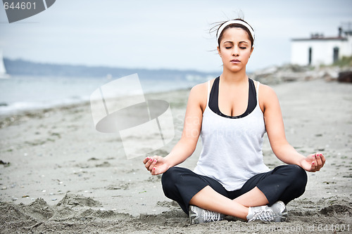 Image of Yoga asian woman