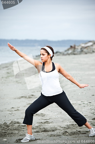 Image of Yoga asian woman