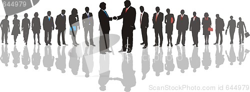 Image of Traders in line