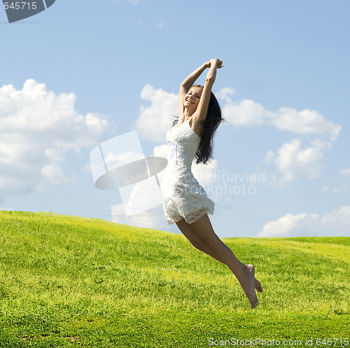 Image of jumping woman