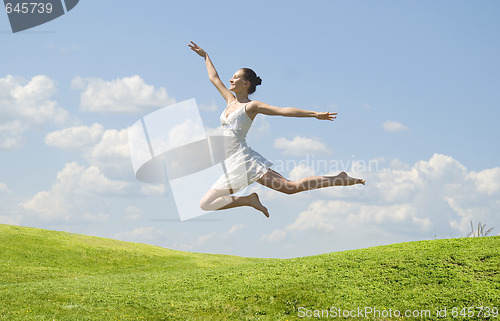 Image of jumping woman