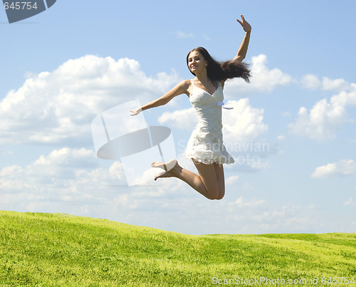 Image of jumping woman