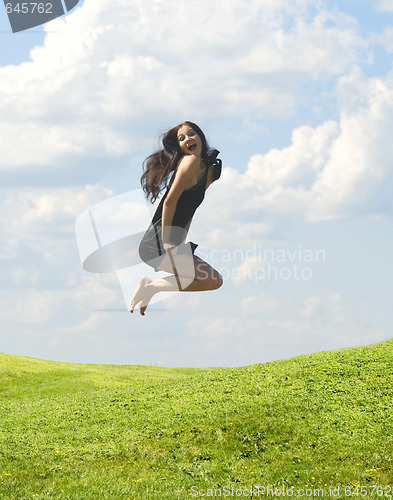 Image of jumping woman