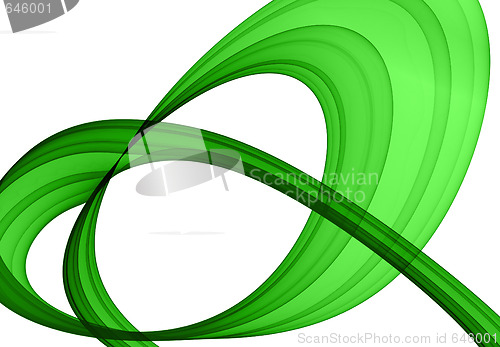 Image of green abstract formation