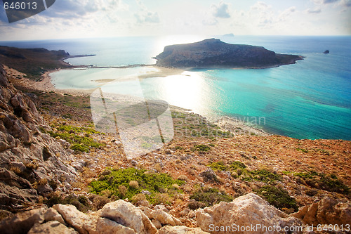 Image of balos beach, crete, greece