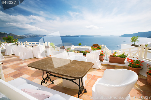 Image of santorini cafe