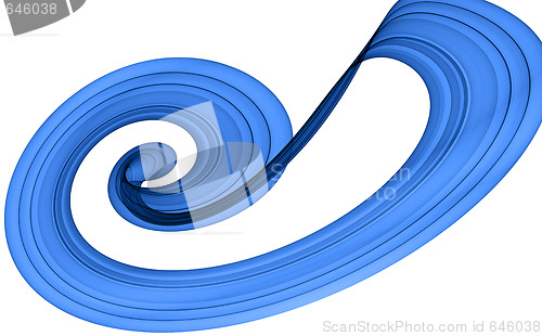 Image of dynamic blue abstraction