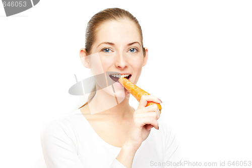 Image of eating carrot